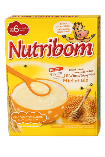 Nutribom Rice & Wheat Infant Cereal (Honey & Wheat) – 350g