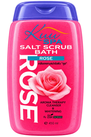 Kuu Spa Salt Scrub Bath Rose (450 ml)