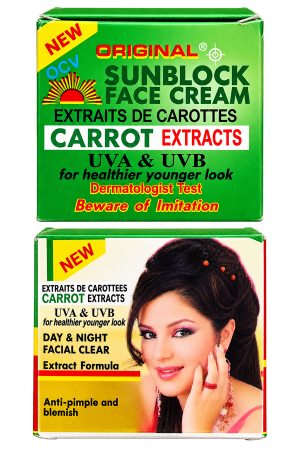 OCV Original Sunblock Face Cream with Carrot Extracts (50g)