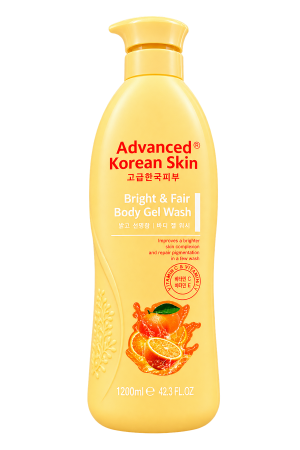 Advanced Korean Skin Bright & Fair Body Gel Wash – Vitamin C & Vitamin E (1200ml / 42.3 FL.OZ)