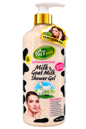 Veet Gold Extra Whitening Milk & Goat Milk Shower Gel (1000ml)