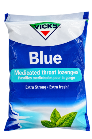 Vicks Blue Medicated Throat Lozenges 97g x30 – 1 Pack