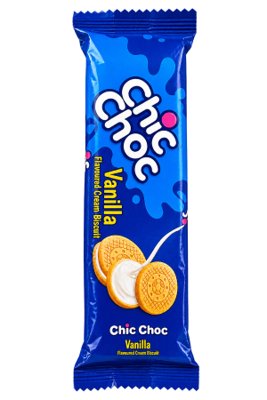 Biscuit – Pure Bliss Gold Vanilla Flavoured Cream Biscuit – Vanilla – 1 Pack – 85 g