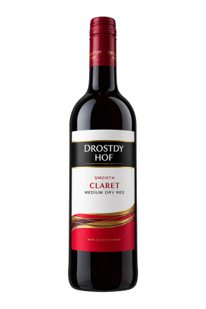 Wine – Drostdy Hof Smooth Claret Medium Dry Red Wine – Red – 1 Piece – 750 mL
