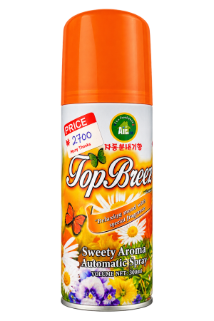 Air Freshener – Top Breeze Sweety Aroma Automatic Spray – Sweety Aroma – 1 Piece – 300 mL