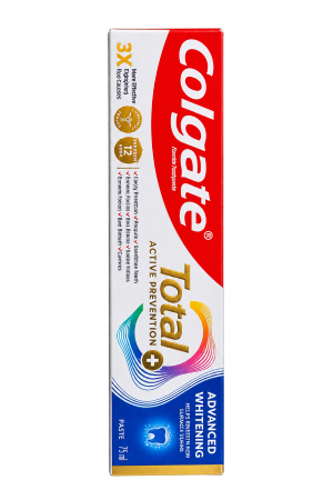 Colgate Total Active Prevention + Advanced Whitening Fluoride Toothpaste – 75ml – 1 Tube