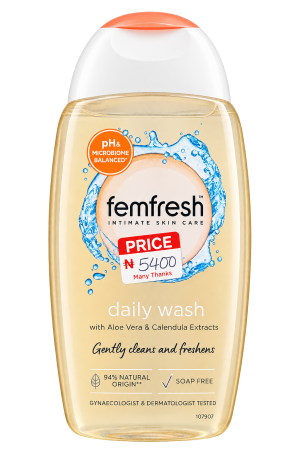 Femfresh Daily Wash with Aloe Vera & Calendula Extracts – 1 Bottle – 250ml