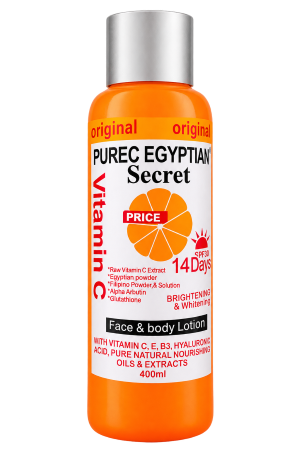 Purec Egyptian Secret Vitamin C Face & Body Lotion SPF 30 14 Days 400ml – 1 Bottle