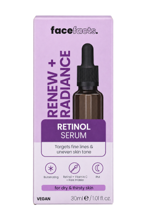 Face Facts – Renew + Radiance Retinol Serum – 30ml – 1 Bottle