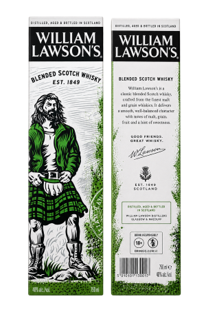 Whisky – William Lawson’s Blended Scotch Whisky – Original – 1 Bottle – 750 ml