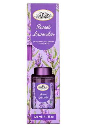 Golden Aroma Sweet Lavender Scent Diffuser – 120 ml / 4.1 fl.oz.