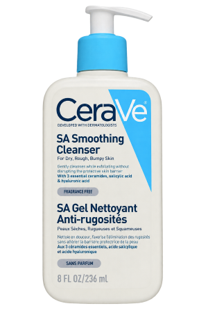 CeraVe – SA Smoothing Cleanser – Dry, Rough & Bumpy Skin – 1 Bottle – 235ml