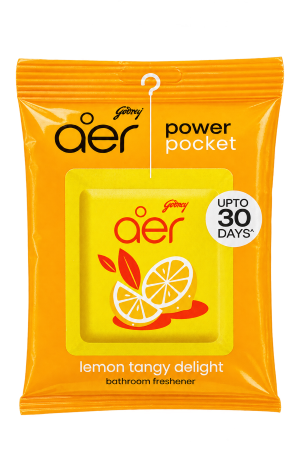 Godrej aer Power Pocket Lemon Tangy Delight Bathroom Freshener 10g – 1 Piece