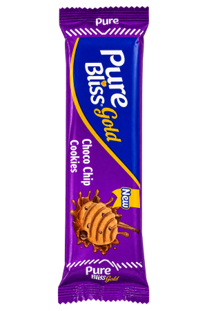 Biscuits – Pure Bliss Gold Choco Chip Cookies – Chocolate Chip – 1 Pack – 85g