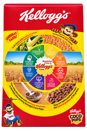 Cereal – Kellogg’s Coco Pops Original – Chocolate – 1 Pack – 375g