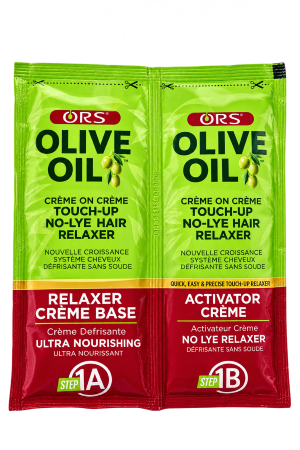 Hair Relaxer – ORS Olive Oil Creme Relaxer & Creme Activator 2-in-1 Sachet – Olive Oil / No-Lye – 2 Pieces – 65 g Each