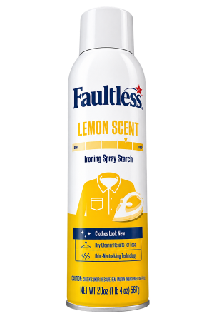 Faultless Lemon Scent Ironing Spray Starch – 567g / 20 oz (1 lb 4 oz)