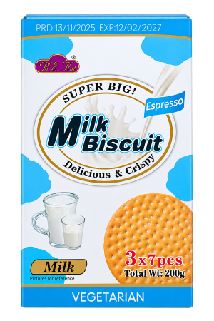 Biscuit – Papa Hut Super Big Milk Biscuit – Vegetarian Milk – 1 Pack – 200g