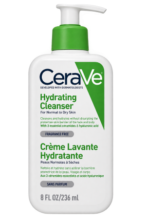 CeraVe – Hydrating Cleanser – Normal to Dry Skin – 1 Bottle – 236ml