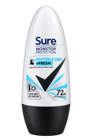 Sure Invisible Dry + Fresh Roll-On Deodorant – 50ml