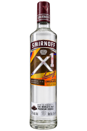 Vodka – Smirnoff X1 Intense Chocolate Flavoured Premium Vodka – Chocolate – 1 Bottle – 1 Litre