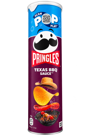 Potato Crisps – Pringles Texas BBQ Sauce – Texas BBQ Sauce – Single Pack – 165g