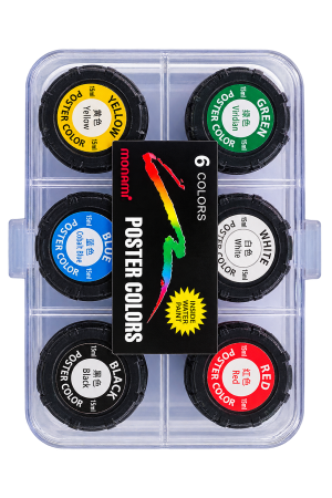 Poster Paint – Monami Poster Colors – Multicolour – 6 Pieces – 15ml Each