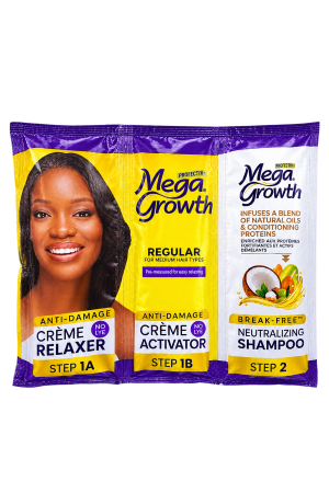 Hair Relaxer – Profectiv Mega Growth No-Lye Relaxer – Regular – 6 Touch-Ups – 1 Pack