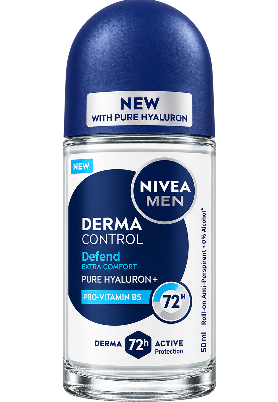 NIVEA MEN Derma Control Defend Anti-Perspirant Roll-On – 50 ml