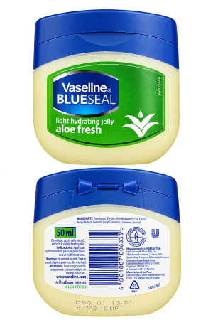 Petroleum Jelly – Vaseline Blue Seal Light Hydrating Jelly – Aloe Fresh – 1 Piece – 50ml