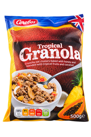 Granola – Grain Tropical Granola – Tropical – 1 Pack – 500g