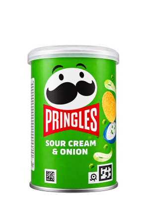 Potato Crisps – Pringles Sour Cream & Onion Potato Crisps – Sour Cream & Onion – 1 Can – 40g