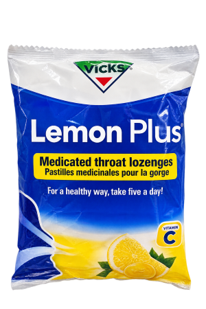 Vicks Lemon Plus Medicated Throat Lozenges 97g x30 – 1 Pack