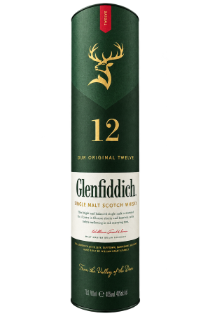 Glenfiddich 12 Year Old Single Malt Scotch Whisky – 1 Bottle – 700ml