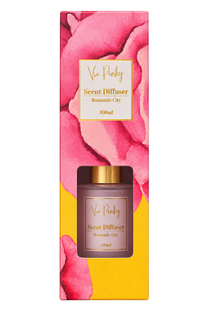 Via Pinky Romantic City Scent Diffuser 100ml – 1 Piece