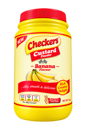 Custard Powder – Checkers Custard Powder – Banana Flavour – 1 Piece – 2 kg