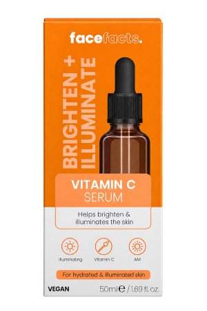 Face Facts – Brighten + Illuminate Vitamin C Serum – 1 Bottle – 50ml